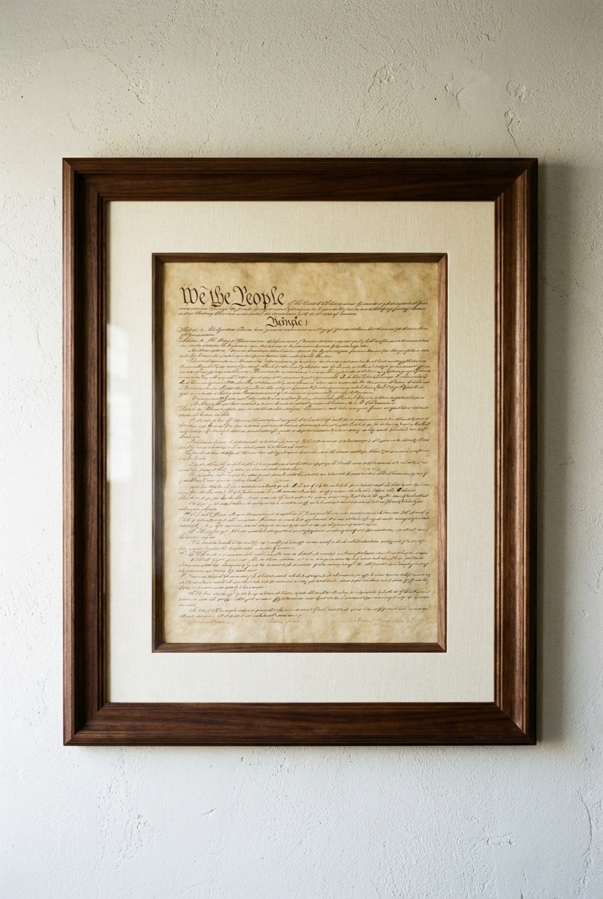 Framed important documents
