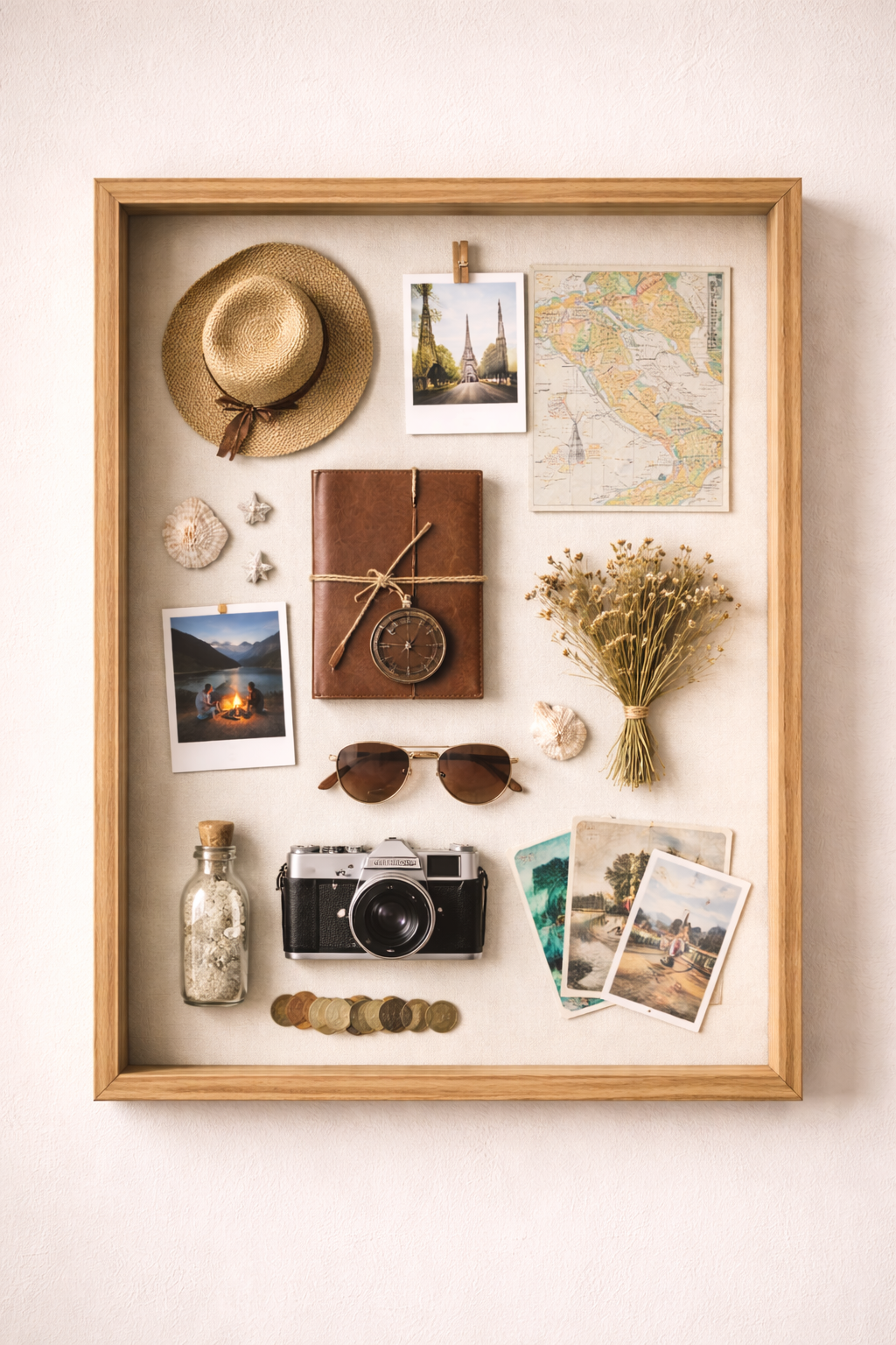 Shadowbox memorabilia display